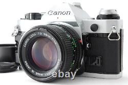 NEAR MINT Canon AE-1 Program Silver 35mm film Camera NEW FD 50mm f/1.4 JAPAN
