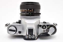 NEAR MINT Canon AE-1 Silver 35mm Film Camera FD 28mm F/2.8 Lens From Japan