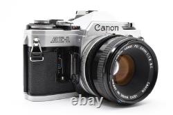 NEAR MINT Canon AE-1 Silver 35mm Film Camera FD 50mm F/1.8 S. C. SC Lens Japan