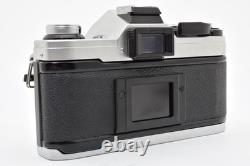 NEAR MINT Canon AE-1 Silver 35mm Film Camera New FD NFD 50mm F/1.8 Lens Japan