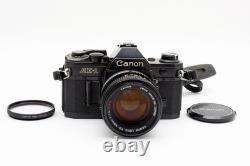 NEAR MINT? Canon AE-1 black Film Camera SLR FD 50mm f/1.4 S. S. C SSC Japan