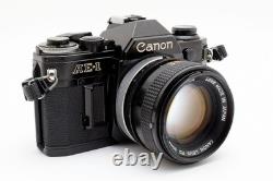 NEAR MINT? Canon AE-1 black Film Camera SLR FD 50mm f/1.4 S. S. C SSC Japan