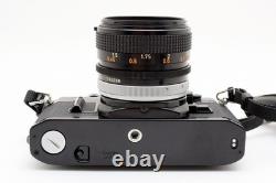 NEAR MINT? Canon AE-1 black Film Camera SLR FD 50mm f/1.4 S. S. C SSC Japan