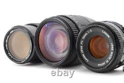 NEAR MINT Canon AL-1 SLR Film Camera Black withCanon Zoom Lens Set From Japan