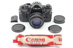 NEAR MINT? Canon A-1 35mm SLR Film Camera Body New FD NFD 50mm f1.4 Lens JAPAN
