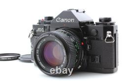 NEAR MINT Canon A-1 Black 35mm Film Camera Body New FD 50mm F1.4 Lens JAPAN