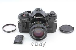 NEAR MINT Canon A-1 Black 35mm Film Camera Body New FD 50mm F1.4 Lens JAPAN