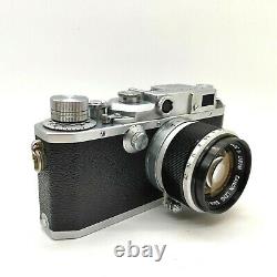 NEAR MINT + Canon II D Rangefinder 35mm Film Camera 50mm f/1.8 L39 Lens JAPAN