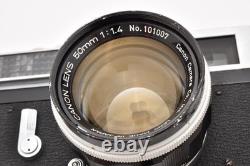NEAR MINT Canon Model 7 50mm f1.4 Lens Rangefinder Film Camera From Japan