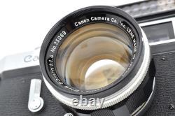 NEAR MINT- Canon P Rangefinder 35mm Film Camera 50mm f1.4 L39 LTM Lens Japan