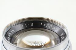 NEAR MINT? Konica IIIA Rangefinder 35mm Film Camera 50mm f/1.8 Lens From JAPAN