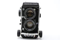 NEAR MINT- Mamiya C220 Pro TLR Film Camera Sekor 80mm f/3.7 Lens From Japan