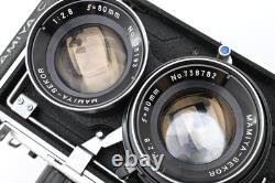 NEAR MINT- Mamiya C220 Pro TLR Film Camera Sekor 80mm f/3.7 Lens From Japan
