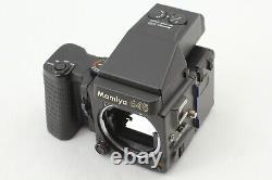 NEAR MINT? Mamiya M645 Super Film Camera AE Finer Grip Sekor C 80mm f2.8 N Lens