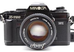 NEAR MINT? Minolta New X-700 Black Film Camera MD 50mm F/1.4 Lens From JAPAN
