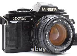 NEAR MINT? Minolta New X-700 Black Film Camera MD 50mm F/1.4 Lens From JAPAN