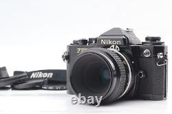 NEAR MINT- Nikon FE2 Black 35mm SLR Film Camera 55mm f/3.5 Ai Lens from JAPAN