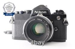 NEAR MINT- Nikon FE Black 35mm SLR Film Camera + Ai 50mm f/1.8 Lens From JPN