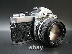 NEAR MINT Nikon FM 35mm SLR Film camera body with Ai 50mm f1.4 Lens from JAPAN