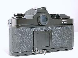 NEAR MINT? Nikon FM Black Camera + Nikkor S Auto 50mm f/1.4 Lens Japan 1437