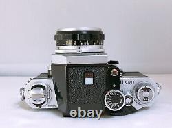 NEAR MINT? Nikon New F Apollo + 50mm f/2 Lens 35mm Film Camera Japan 1587.1