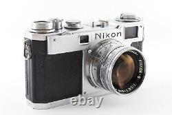 NEAR MINT? Nikon S2 Rangefinder Film Camera Nikkor S C 5cm 50mm f/1.4 Japan