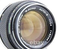 NEAR MINT OLYMPUS OM-1 35mm SLR Film Camera + G. ZUIKO Auto-S 50mm f1.4 Lens