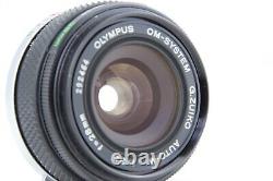 NEAR MINT OLYMPUS OM-1 MD SLR Film Camera + G. ZUIKO AUTO-W 28mm f/3.5 Lens