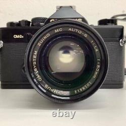 NEAR MINT? Olympus OM-2N SLR Black Film Camera Zuiko MC 50mm F1.4 Lens JAPAN