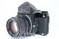 NEAR MINT PENTAX 6x7 67 Eye Level Finder with SMC TAKUMAR 105mm f/2.4 Lens #0404