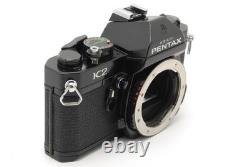 NEAR MINT Pentax K2 Black 35mm SLR Film Camera XR f/2.0 50mm LENS From JAPAN