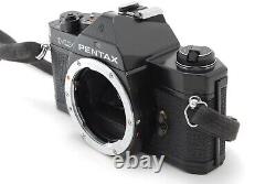 NEAR MINT Pentax MX Black 35mm SLR Film Camera SMC M 50mm f1.7 Lens From JAPAN