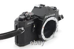 NEAR MINT Pentax MX Black 35mm SLR Film Camera SMC M 50mm f1.7 Lens From JAPAN