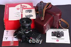 NMIB Leica R3 35mm Film SLR c/w Leitz 50mm f/2 Lens, Original Case & Manuals Kit