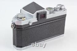 NMINT Nikon F Eye Level Silver 35mm Film Camera Nikkor sc 50mm f1.4 Lens JAPAN