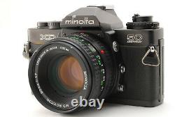 NM IN BOX MINOLTA XD 50TH ANNIVERSARY BODY With MD ROKKOR 50MM F1.7 LENS SET