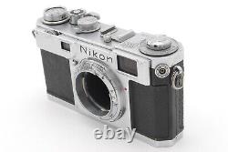N MINT+++ CLA'd? Nikon S2 Rangefinder Film Camera 50mm 5cm f/2 Lens From JAPAN