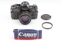 N MINT Canon AE-1 Black 35mm Film Camera New FD NFD 50mm f1.4 Lens From JAPAN