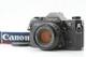 N MINT Canon AE-1 Black 35mm Film Camera SLR New FD 50mm f1.8 Lens From JAPAN