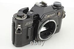 N MINT Canon AE-1 Black 35mm Film Camera SLR New FD 50mm f1.8 Lens From JAPAN