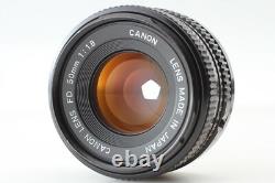 N MINT Canon AE-1 Black 35mm Film Camera SLR New FD 50mm f1.8 Lens From JAPAN