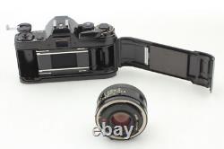 N MINT Canon AE-1 Black 35mm Film Camera SLR New FD 50mm f1.8 Lens From JAPAN