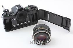 N MINT? Canon AE-1 Program Black Film Camera NFD 50mm f1.4 Lens From JAPAN