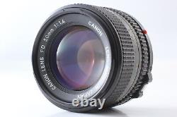 N MINT? Canon AE-1 Program Black Film Camera NFD 50mm f1.4 Lens From JAPAN