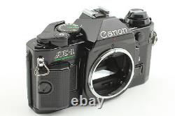 N MINT Canon AE-1 Program Black Film Camera New FD 50mm F/1.4 Lens From JAPAN
