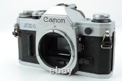 N MINT Canon AE-1 silver 35mm Film Camera FD 50mm f/1.8 Lens From JAPAN 1606