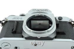 N MINT Canon AE-1 silver 35mm Film Camera FD 50mm f/1.8 Lens From JAPAN 1606