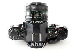 N. MINT Canon A-1 Black Film Camera 35mm SLR New FD 50mm F1.4 Lens JAPAN 745572