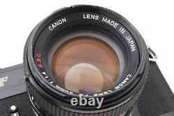N MINT Canon EF SLR 35mm Film Camera FD 50mm F1.4 S. S. C. SSC Lens JAPAN