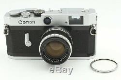 N MINT Canon P Rangefinder 35mm Film Camera with 50mm f/1.8 Lens from JAPAN #203